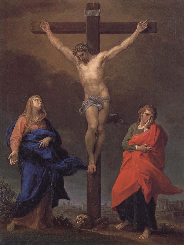 Pompeo Batoni The Cross of Christ, the Virgin and St. John s Evangelical Spain oil painting art
